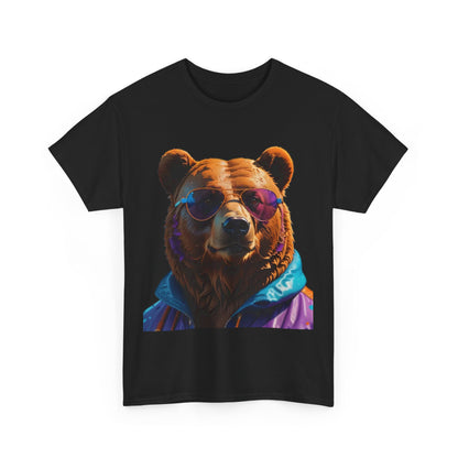 Cool Bear Unisex Heavy Cotton Tee - Retro Adventure Vibe