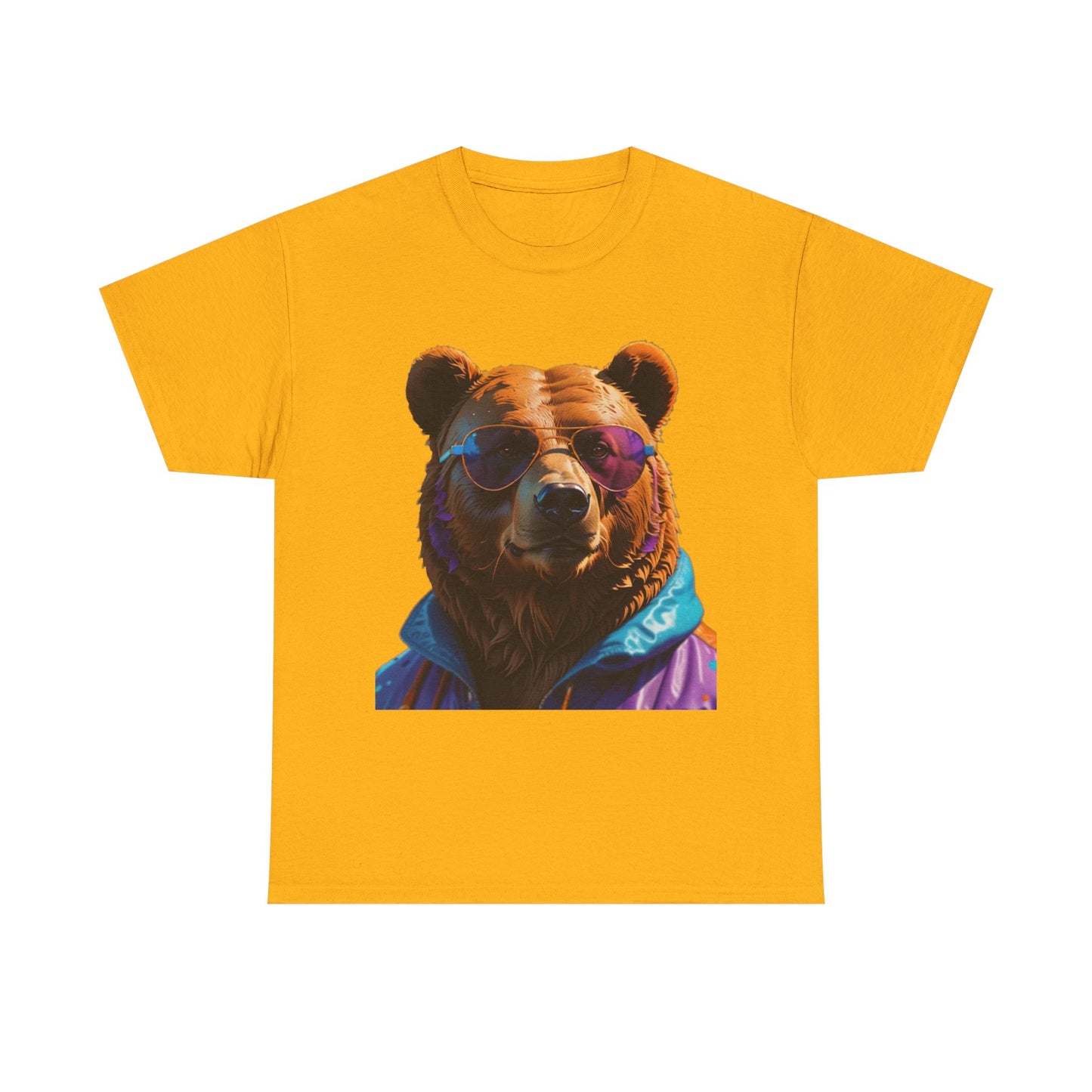 Cool Bear Unisex Heavy Cotton Tee - Retro Adventure Vibe