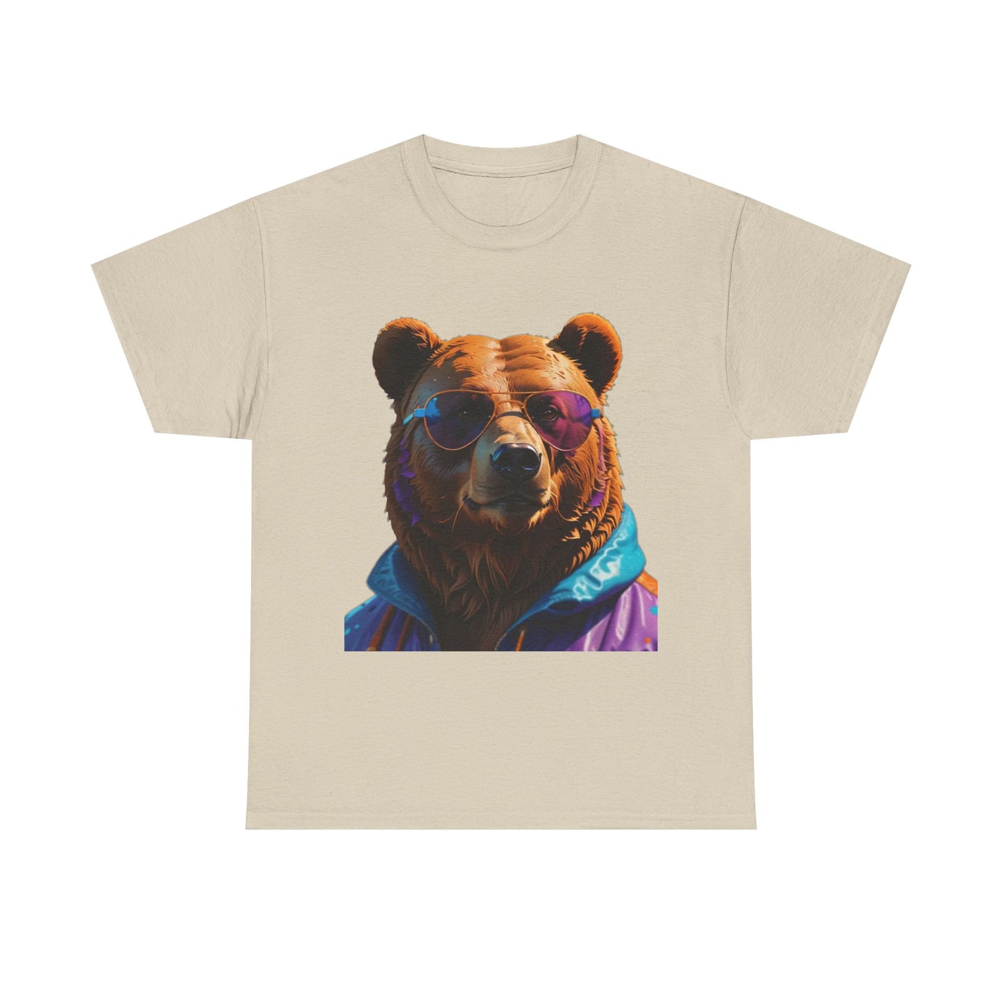 Cool Bear Unisex Heavy Cotton Tee - Retro Adventure Vibe