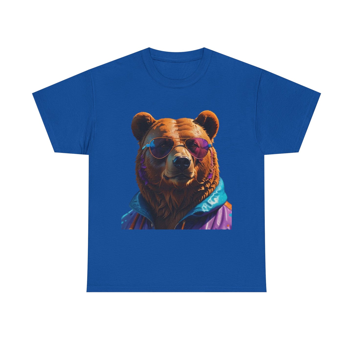 Cool Bear Unisex Heavy Cotton Tee - Retro Adventure Vibe