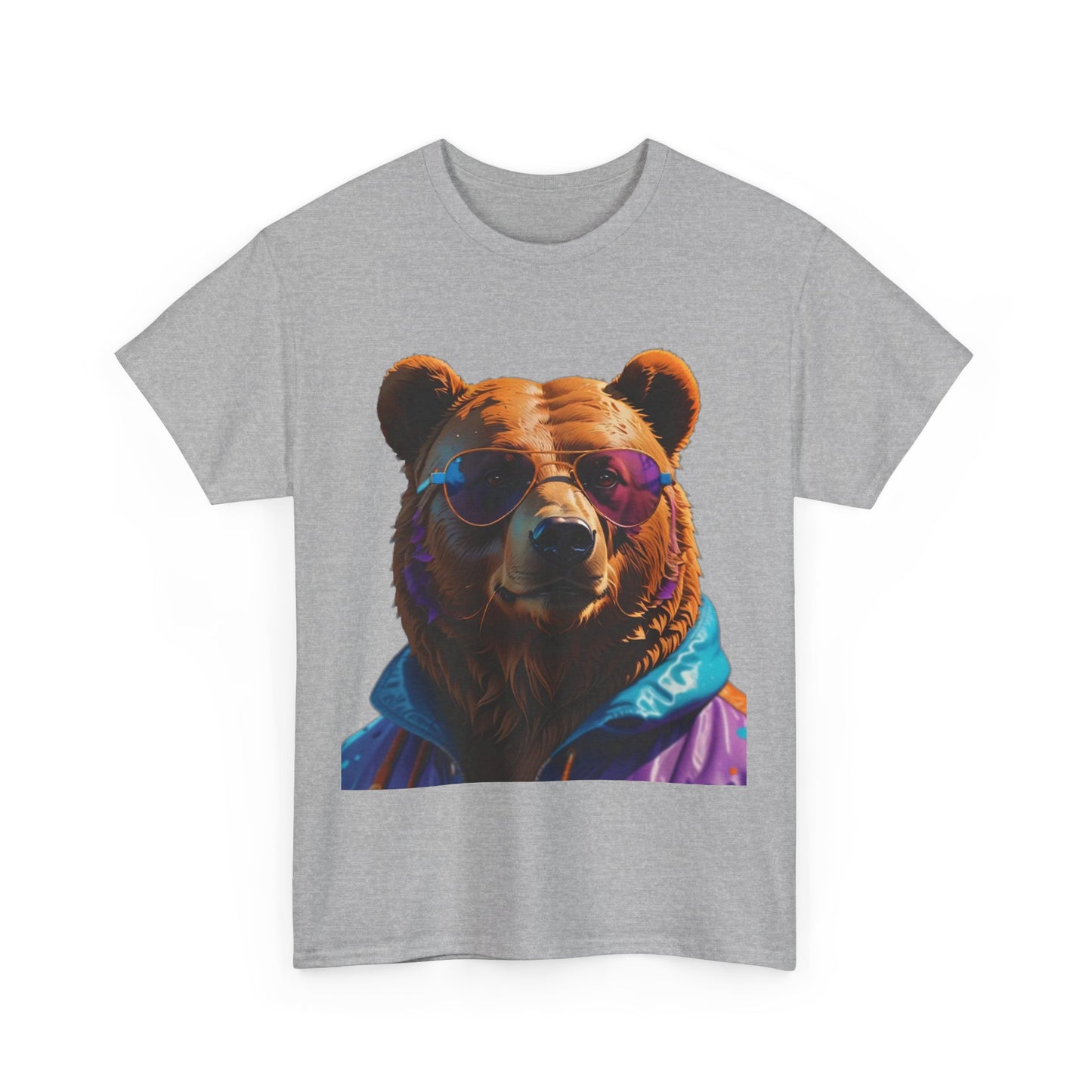 Cool Bear Unisex Heavy Cotton Tee - Retro Adventure Vibe