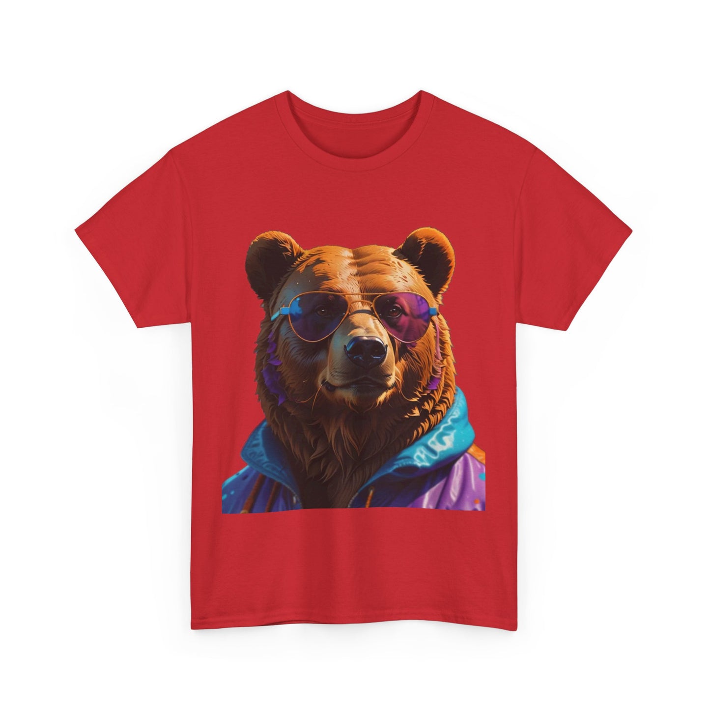 Cool Bear Unisex Heavy Cotton Tee - Retro Adventure Vibe
