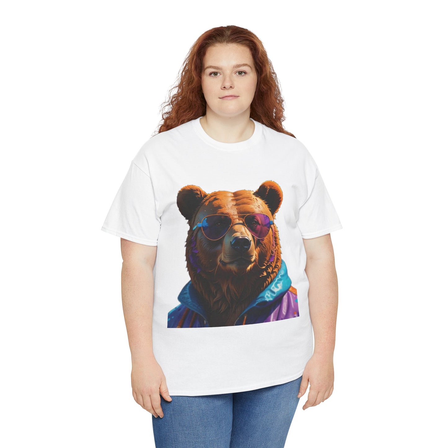 Cool Bear Unisex Heavy Cotton Tee - Retro Adventure Vibe