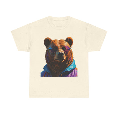 Cool Bear Unisex Heavy Cotton Tee - Retro Adventure Vibe