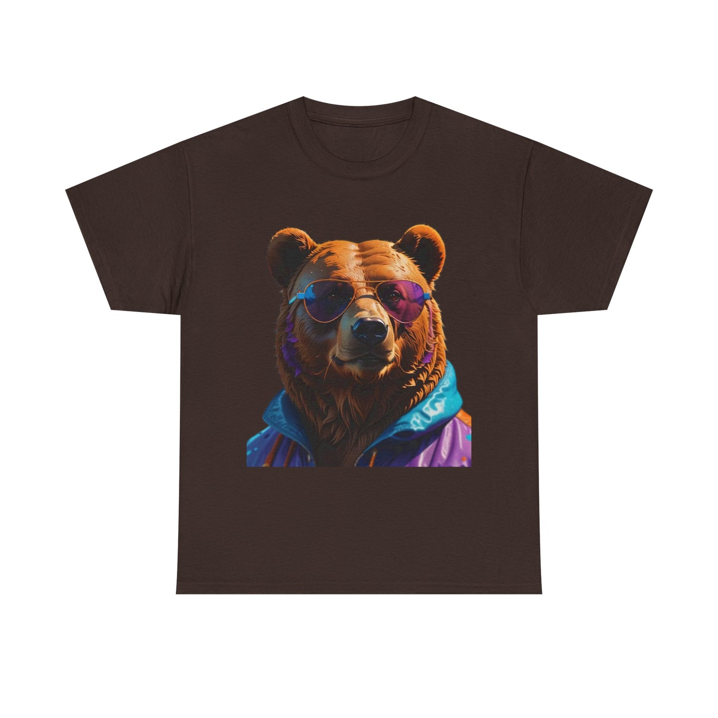 Cool Bear Unisex Heavy Cotton Tee - Retro Adventure Vibe
