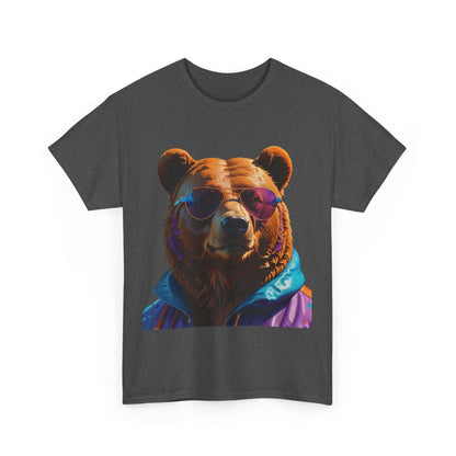 Cool Bear Unisex Heavy Cotton Tee - Retro Adventure Vibe