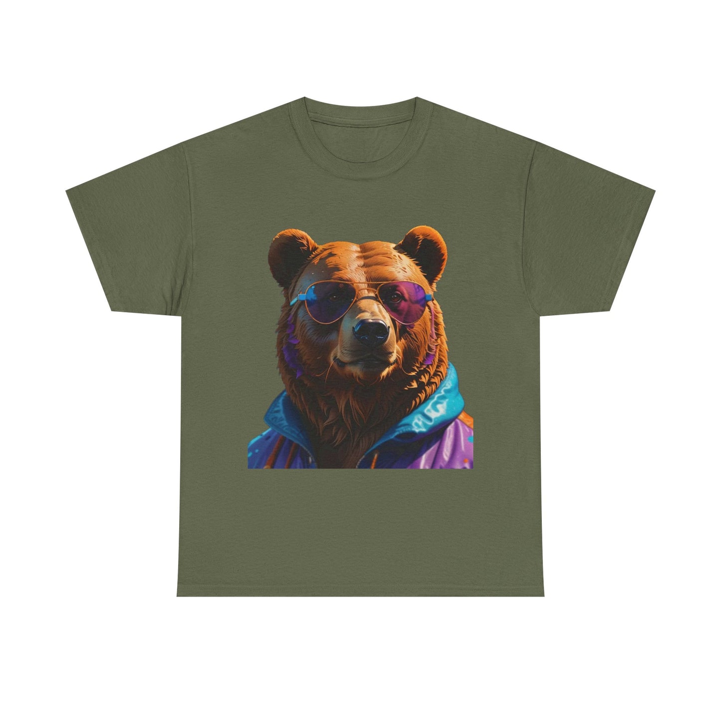 Cool Bear Unisex Heavy Cotton Tee - Retro Adventure Vibe